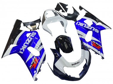 Suzuki GSXR 600 / GSXR 750 Motorrad Verkleidung 2001-2003 - Blau Weiss Glanzendes Schwarz Rot