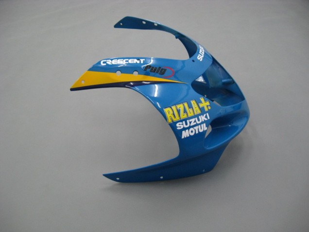Suzuki GSXR 600 / GSXR 750 Motorrad Verkleidung 2001-2003 - Blau Gelb Schwarz Motul Rizla