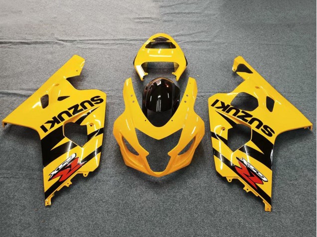 Suzuki GSXR 600 / GSXR 750 Motorrad Verkleidung 2004-2005 - Gelb Schwarz