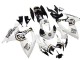 Suzuki GSXR 600 / GSXR 750 Motorrad Verkleidung 2006-2007 - Weiss Schwarz Lucky Strike Motul
