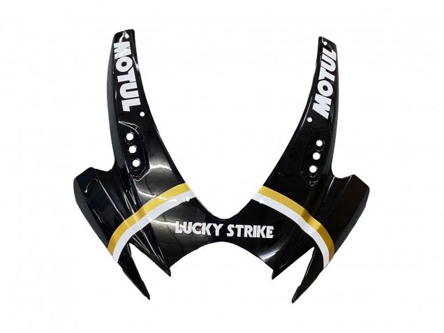 Suzuki GSXR 600 / GSXR 750 Motorrad Verkleidung 2006-2007 - Glanzendes Schwarz Weiss Motul Lucky Strike
