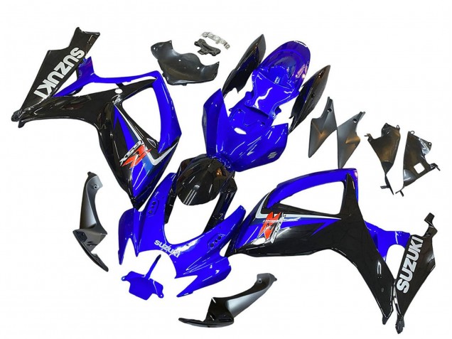 Suzuki GSXR 600 / GSXR 750 Motorrad Verkleidung 2006-2007 - Blau Schwarz Rot