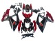 Suzuki GSXR 600 / GSXR 750 Motorrad Verkleidung 2008-2010 - Rot Glanzendes Schwarz