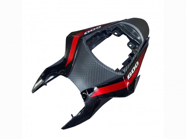 Suzuki GSXR 600 / GSXR 750 Motorrad Verkleidung 2011-2024 - Glanzendes Schwarz Geschmiedet Carbonfaser Silber Rot