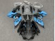 Suzuki GSXR 600 / GSXR 750 Motorrad Verkleidung 2011-2024 - Glanzendes Schwarz Hellblau