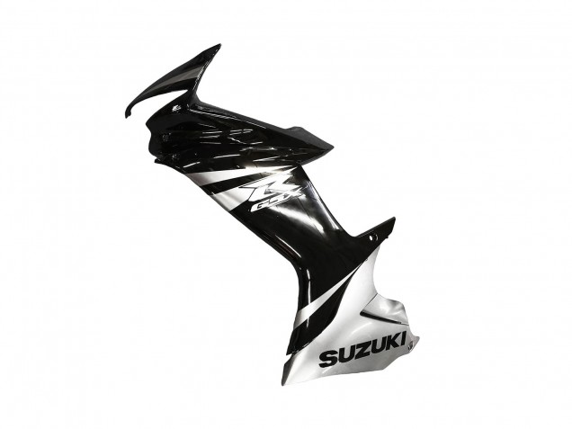 Suzuki GSXR 600 / GSXR 750 Motorrad Verkleidung 2011-2024 - Glanzendes Schwarz Silber