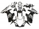 Suzuki GSXR 600 / GSXR 750 Motorrad Verkleidung 2011-2024 - Glanzendes Schwarz Silber