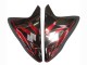 Suzuki GSXR 600 / GSXR 750 Motorrad Verkleidung 2011-2024 - Glanzendes Schwarz Rot Flamme