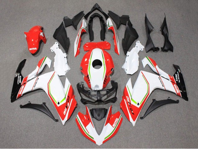Yamaha YZF R3/R25 Motorrad Verkleidung 2015-2018 - Weiss Rot Grun Schwarz Motul
