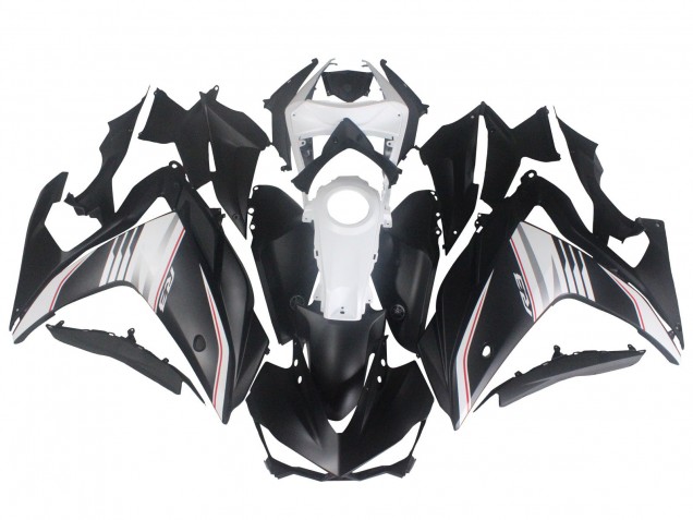 Yamaha YZF R3/R25 Motorrad Verkleidung 2015-2018 - Weiss Rot Matt Schwarz