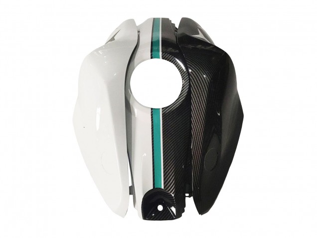 Yamaha YZF R3/R25 Motorrad Verkleidung 2015-2018 - Weiss Grun Glanzendes Schwarz