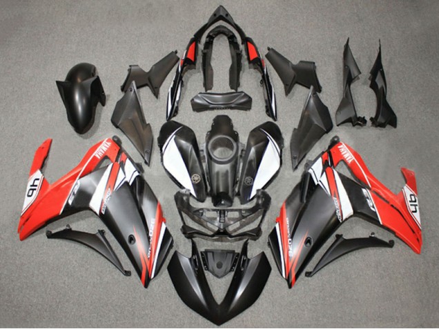 Yamaha YZF R3/R25 Motorrad Verkleidung 2015-2018 - Weiss Rot Matt Schwarz 46
