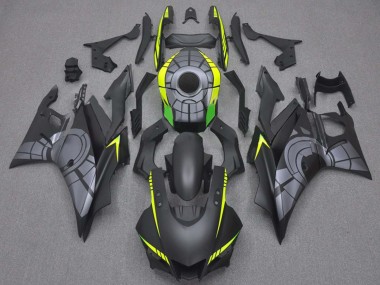 Yamaha YZF R3/R25 Motorrad Verkleidung 2019-2021 - Gelb Grau Matt Schwarz