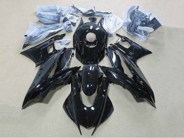 Yamaha YZF R3/R25 Motorrad Verkleidung 2019-2021 - Glanzendes Schwarz