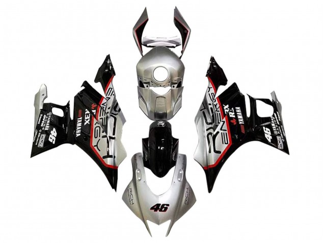 Yamaha YZF R3/R25 Motorrad Verkleidung 2019-2021 - Silber Rot Schwarz 46