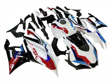 Yamaha YZF R3/R25 Motorrad Verkleidung 2019-2021 - Weiss Blau Rot Glanzendes Schwarz