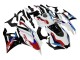 Yamaha YZF R3/R25 Motorrad Verkleidung 2019-2021 - Weiss Blau Rot Glanzendes Schwarz