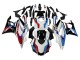 Yamaha YZF R3/R25 Motorrad Verkleidung 2019-2021 - Weiss Blau Rot Glanzendes Schwarz