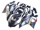 Yamaha YZF R3/R25 Motorrad Verkleidung 2022-2024 - Schwarzer Carbonfaser Stil Goldrot ABBOT