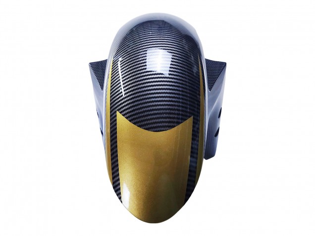 Yamaha YZF R3/R25 Motorrad Verkleidung 2022-2024 - Schwarzer Carbonfaser Stil Goldrot ABBOT