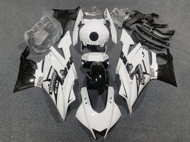 Yamaha YZF R3/R25 Motorrad Verkleidung 2022-2024 - Weiss Glanzendes Schwarz