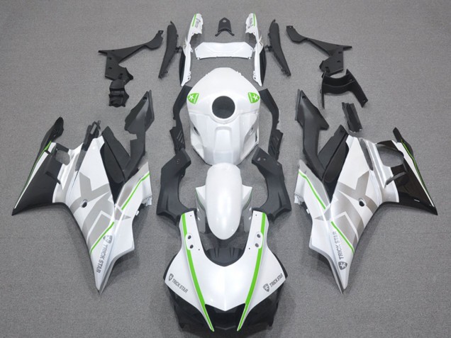 Yamaha YZF R3/R25 Motorrad Verkleidung 2022-2024 - Weiss Grun Silber Schwarz