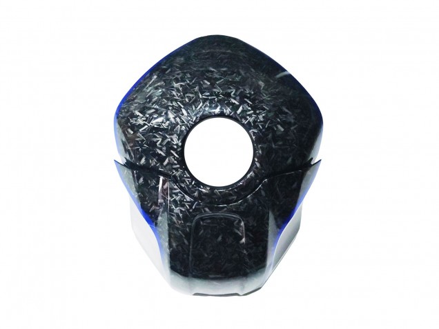 Yamaha YZF R3/R25 Motorrad Verkleidung 2022-2024 - Marble Schwarz Silber Blau Geschmiedet Carbonfaser Stil