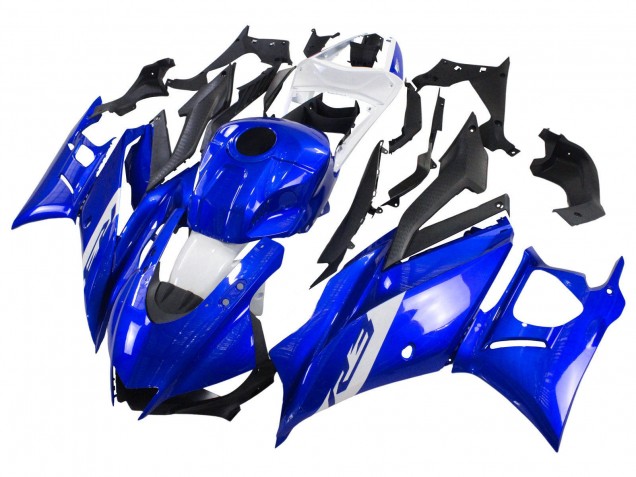 Yamaha YZF R3/R25 Motorrad Verkleidung 2022-2024 - Blau Weiss Matt Schwarz
