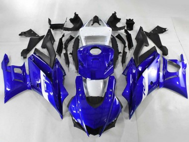 Yamaha YZF R3/R25 Motorrad Verkleidung 2022-2024 - Blau Weiss Matt Schwarz
