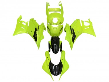 Yamaha YZF R3/R25 Motorrad Verkleidung 2022-2024 - Neon Grun Glanzendes Schwarz