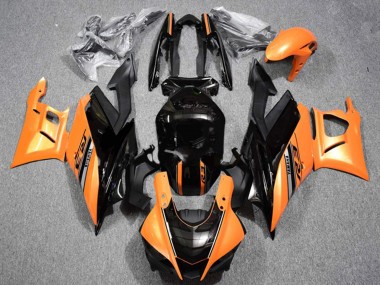 Yamaha YZF R3/R25 Motorrad Verkleidung 2022-2024 - Orange Glanzendes Schwarz