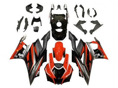 Yamaha YZF R3/R25 Motorrad Verkleidung 2022-2024 - Rot Grau Schwarz ENEOS