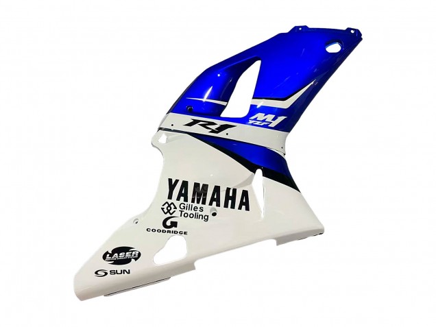 Yamaha YZF 1000 R1 Motorrad Verkleidung 1998-1999 - Weiss Blau Schwarz