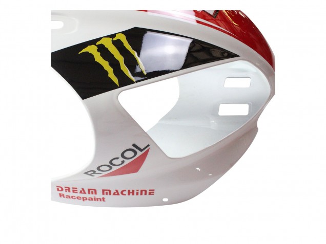 Yamaha YZF 1000 R1 Motorrad Verkleidung 1998-1999 - Rot Weiss Schwarz Gelb Monster Milwaukee MAXXIS 11