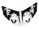 Yamaha YZF 1000 R1 Motorrad Verkleidung 1998-1999 - Weiss Glanzendes Schwarz