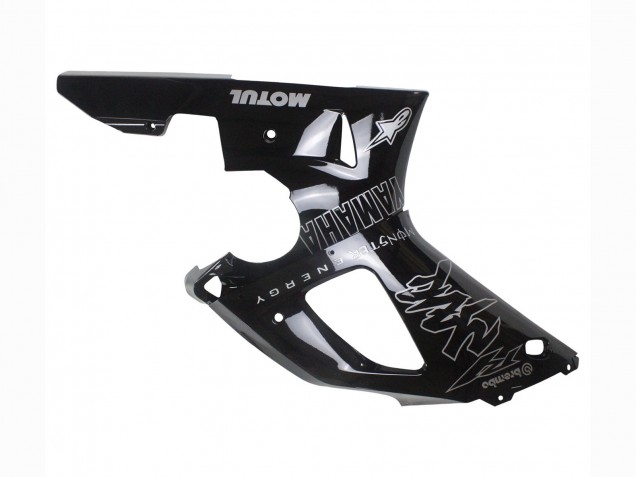 Yamaha YZF 1000 R1 Motorrad Verkleidung 2000-2001 - Glanzendes Schwarz Weiss Monster Motul