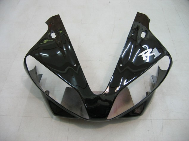 Yamaha YZF 1000 R1 Motorrad Verkleidung 2000-2001 - Glanzendes Schwarz Weiss Aufkleber