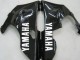 Yamaha YZF 1000 R1 Motorrad Verkleidung 2000-2001 - Glanzendes Schwarz Weiss Aufkleber