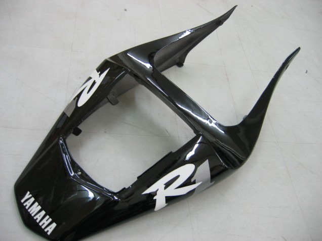 Yamaha YZF 1000 R1 Motorrad Verkleidung 2000-2001 - Glanzendes Schwarz Weiss Aufkleber