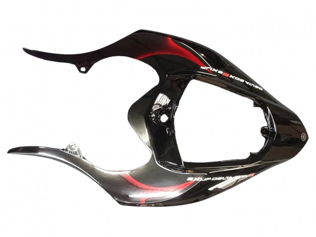Yamaha YZF 1000 R1 Motorrad Verkleidung 2004-2006 - Glanzendes Schwarz Rot Flamme