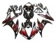 Yamaha YZF 1000 R1 Motorrad Verkleidung 2004-2006 - Glanzendes Schwarz Rot Flamme