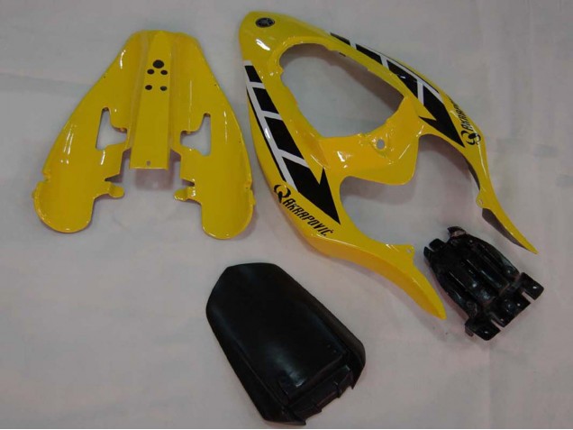 Yamaha YZF 1000 R1 Motorrad Verkleidung 2004-2006 - Gelb Weiss Glanzendes Schwarz