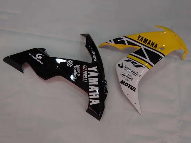 Yamaha YZF 1000 R1 Motorrad Verkleidung 2004-2006 - Gelb Weiss Glanzendes Schwarz