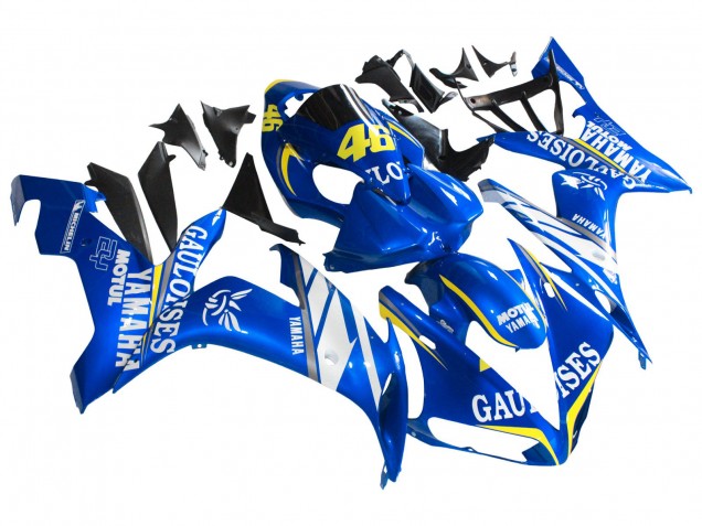 Yamaha YZF 1000 R1 Motorrad Verkleidung 2004-2006 - Blau Weiss Gelb Motul Gauloises 46