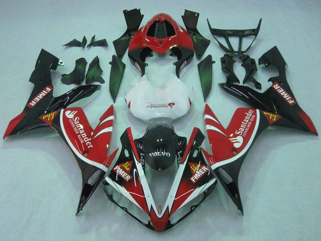 Yamaha YZF 1000 R1 Motorrad Verkleidung 2004-2006 - Rot Weiss Schwarz Grun Volvo Jika Fimer Santunder