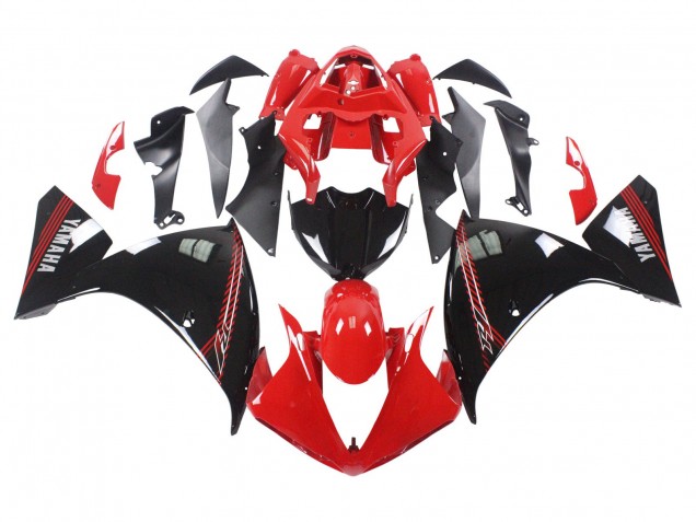 Yamaha YZF 1000 R1 Motorrad Verkleidung 2009-2011 - Rot Schwarz
