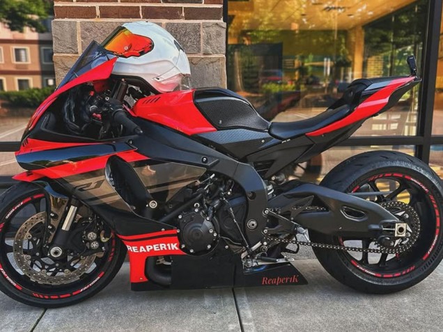 Yamaha YZF 1000 R1 Motorrad Verkleidung 2015-2019 - Rot Schwarz Silber