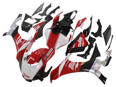 Yamaha YZF 1000 R1 Motorrad Verkleidung 2015-2019 - Weiss Rot Schwarz Milwaukee