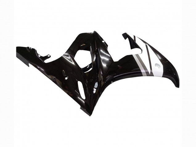 Yamaha YZF R6 Motorrad Verkleidung 2003-2004 - Rot Weiss Glanzendes Schwarz