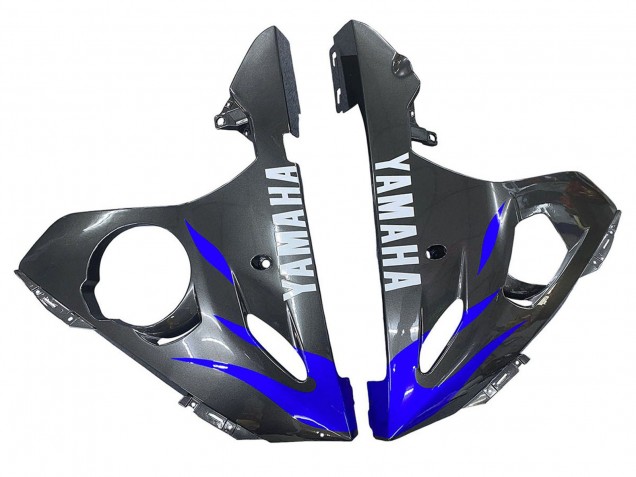 Yamaha YZF R6 Motorrad Verkleidung 2003-2004 - Blau Glanzendes Schwarz